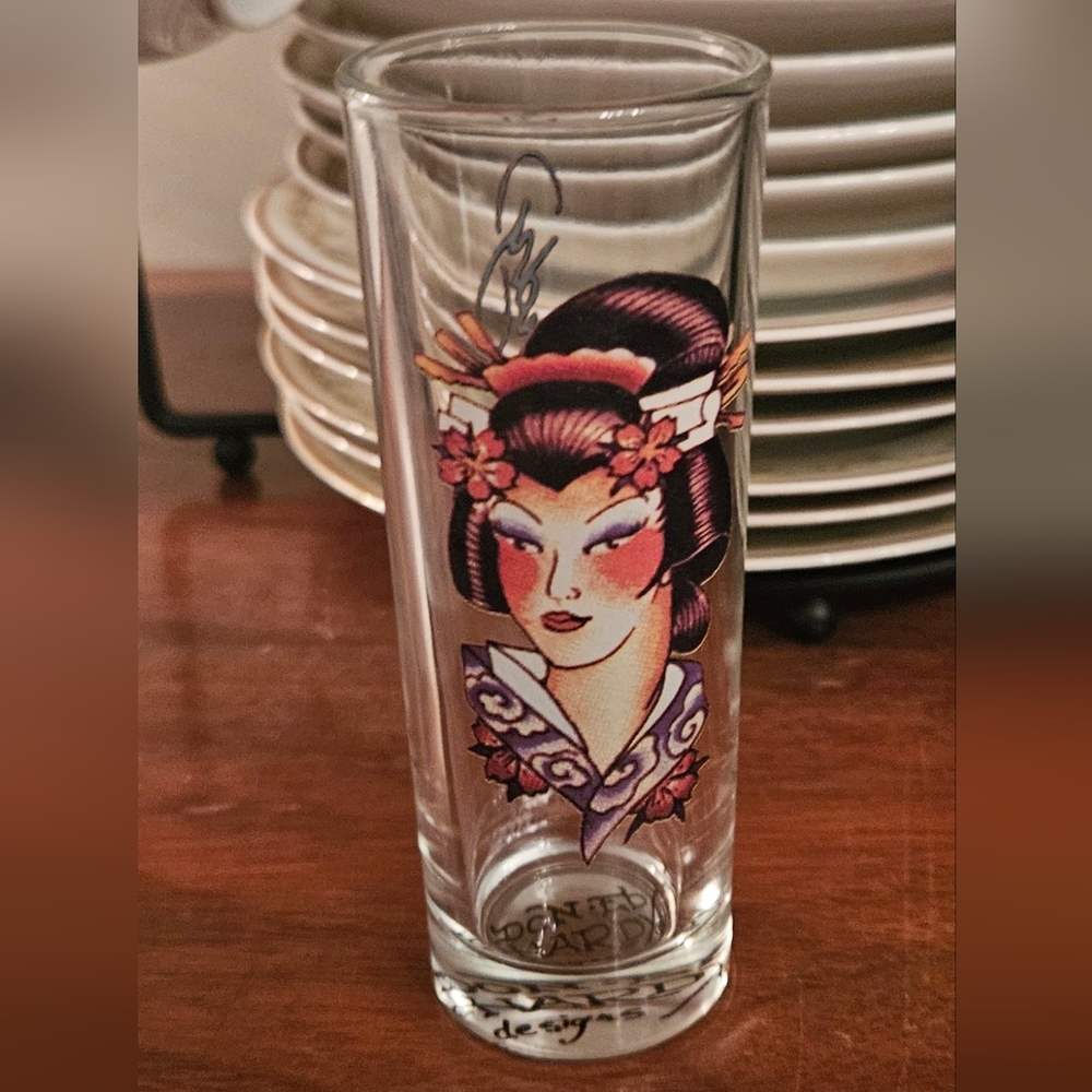 Ed Hardy Shotglass - New Condition